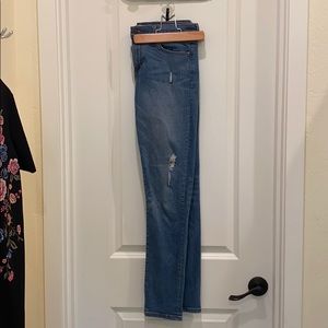Banana Republic distressed skinny jeans